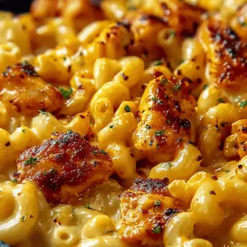 Honey Pepper Chicken Mac and Cheese