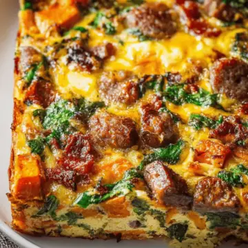 Sweet Potato Sausage Breakfast Casserole