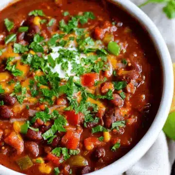 Crockpot Vegetarian Chili