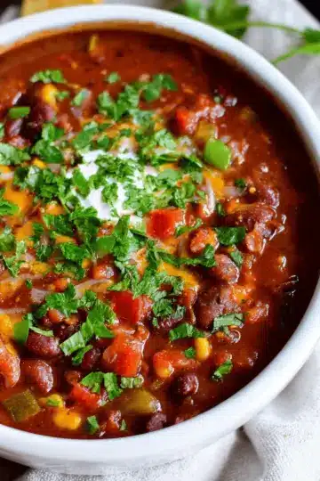 Crockpot Vegetarian Chili
