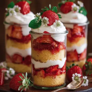 Strawberry Shortcake Trifles