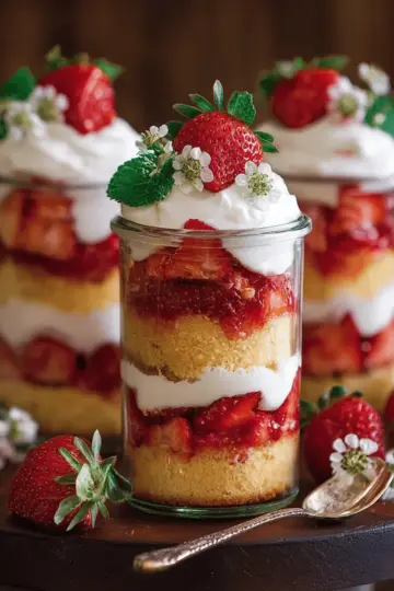 Strawberry Shortcake Trifles