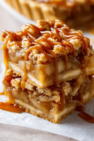 Salted Caramel Apple Pie Bars