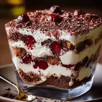 Chocolate & cherry tiramisu