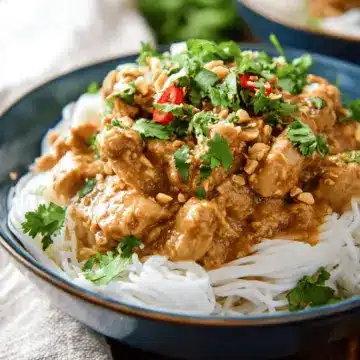 Slow Cooker Thai Peanut Chicken