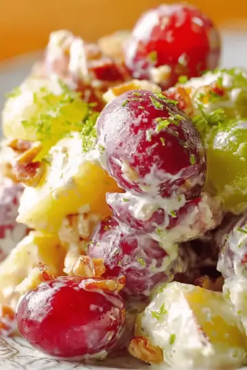 Creamy Grape and Apple Salad