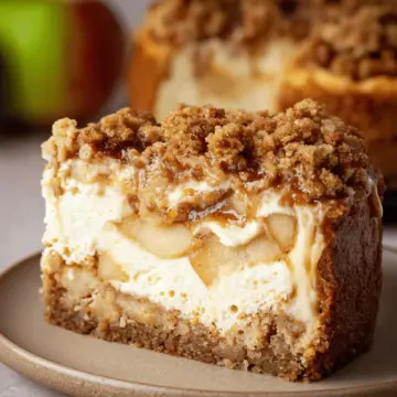 Apple Crumble Cheesecake