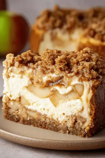 Apple Crumble Cheesecake
