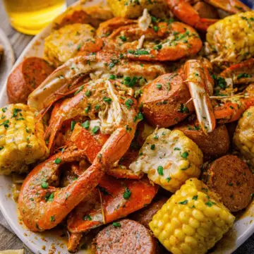 Cajun Seafood Boil with Garlic Butter Sauce