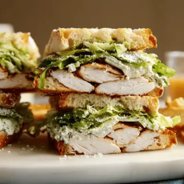 Chicken Caesar Salad Sandwiches