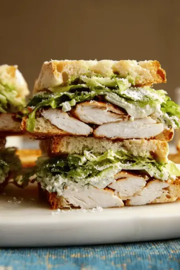 Chicken Caesar Salad Sandwiches