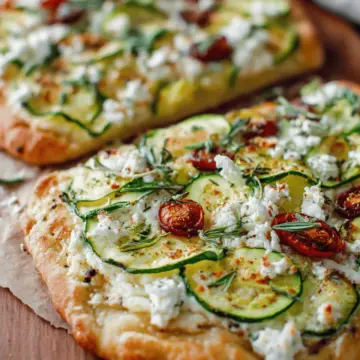 Zucchini & Herbed Ricotta Flatbread