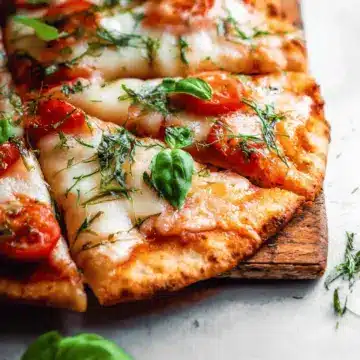 Grilled Tortilla Pizza Margherita