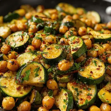 zucchini chickpea skillet