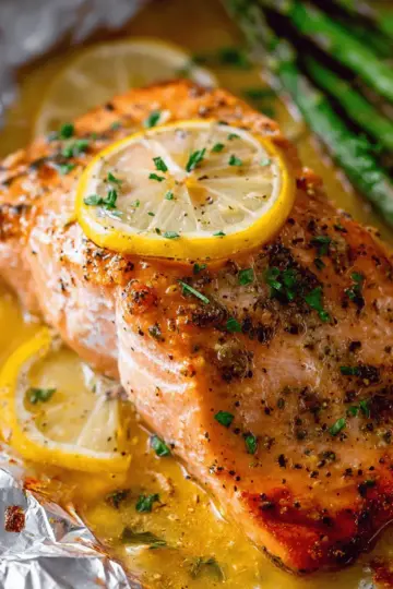 Sheet Pan Lemon Garlic Butter Salmon