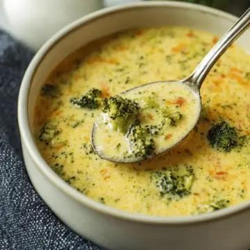 High Protein Broccoli Cheddar Soup