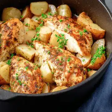 Dutch Oven Chicken Breast and Potatoes