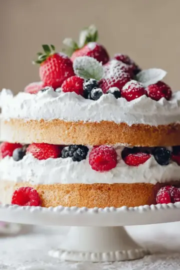 Fresh Berry Cream Cake