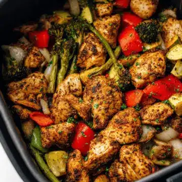 Healthy Air Fryer Chicken and Veggies