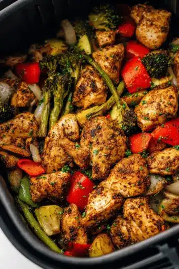 Healthy Air Fryer Chicken and Veggies