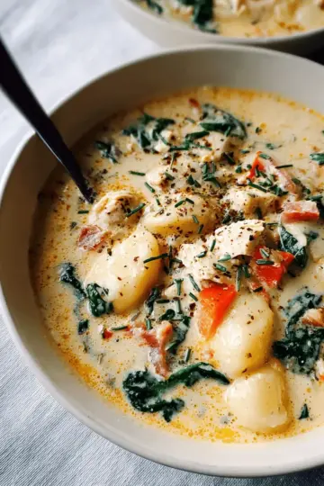 Crockpot Chicken Gnocchi Soup