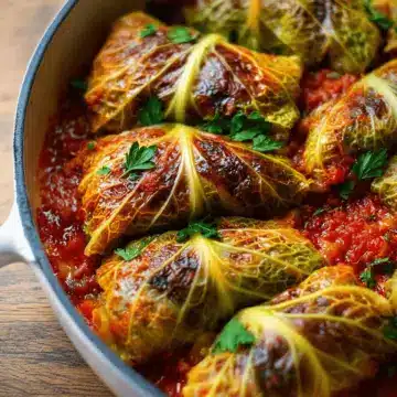 Baked vegan cabbage rolls