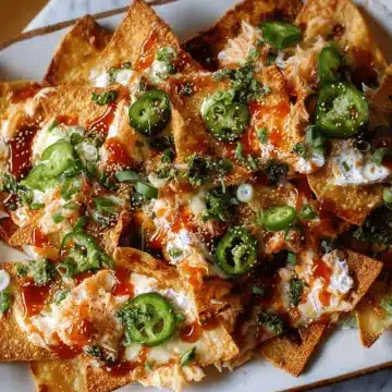 Crab Rangoon Wonton Nachos