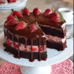 Chocolate Strawberry Cake