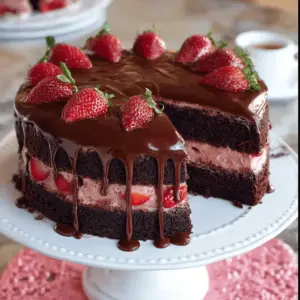 Chocolate Strawberry Cake