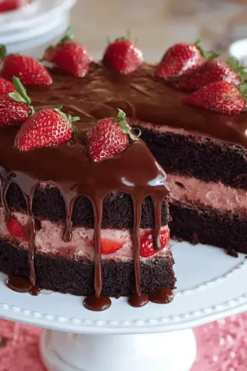 Chocolate Strawberry Cake