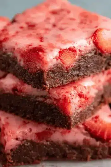 Easy Strawberry Brownies