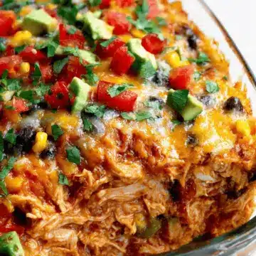 Easy Chicken Burrito Casserole