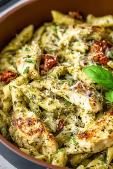 Creamy Chicken Pesto Pasta