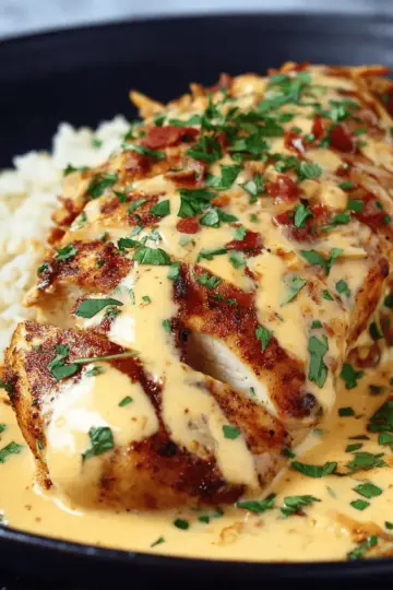 Mexican Chicken with Cheese Sauce