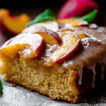 Brown Sugar Peach Cake