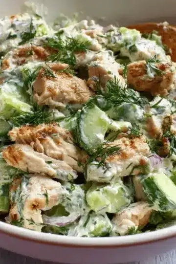 Cucumber Dill Rotisserie Chicken Salad