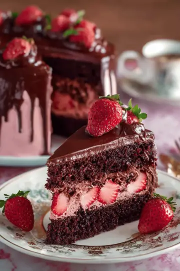 Chocolate Strawberry Cake