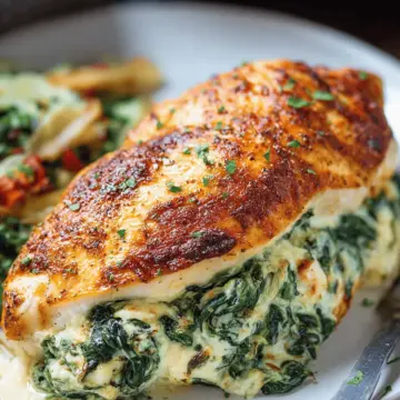 Spinach Stuffed Chicken Breasts