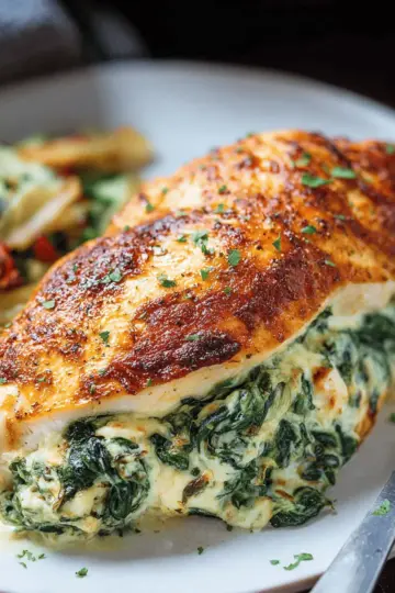 Spinach Stuffed Chicken Breasts