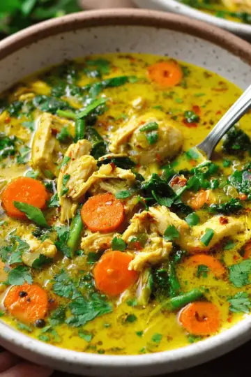 Anti Inflammatory Turmeric Chicken Soup