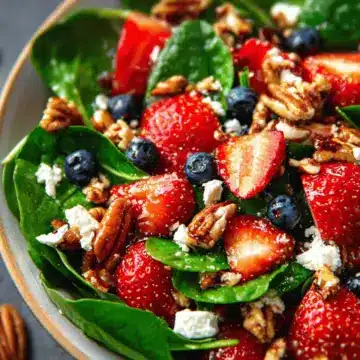 15-Minute Strawberry Spinach Salad