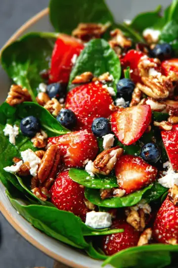 15-Minute Strawberry Spinach Salad