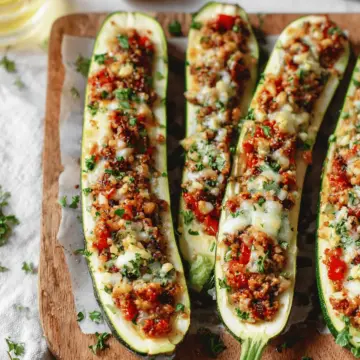 Stuffed Zucchini Boats