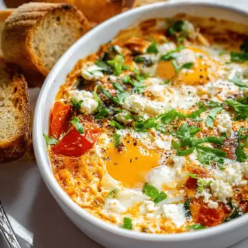 Baked Feta Eggs Recipe