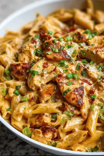 One Pot Creamy Cajun Chicken Pasta