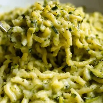 One Tray Creamy Zucchini Pasta