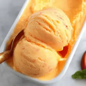 The Best Peach Sorbet Without Ice Cream Maker