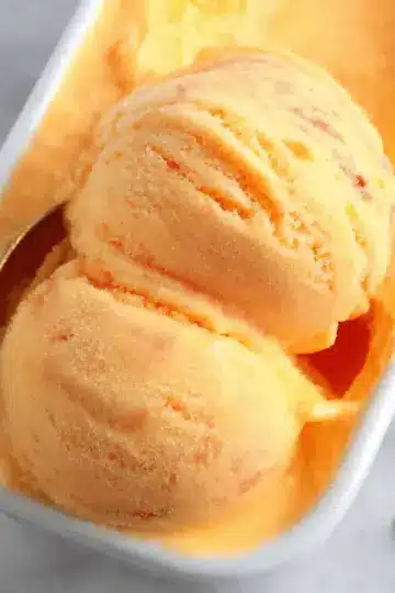 The Best Peach Sorbet Without Ice Cream Maker