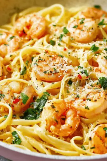 Garlic Butter Shrimp Pasta