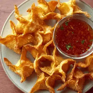 Crab Rangoon (Crab Puffs) With Sweet and Sour Sauce